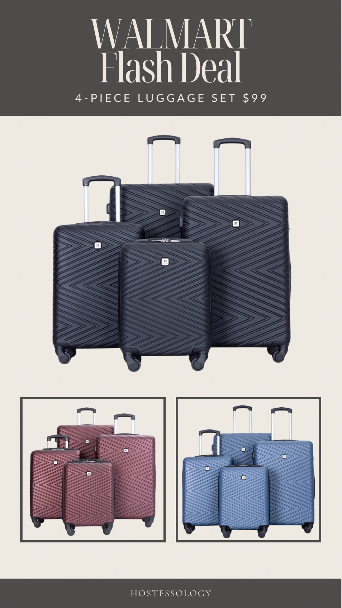Back in stock & on flash sale ✨ 4-piece luggage set for $99 ✈️

#LTKTravel #LTKCyberWeek #LTKSaleAlert
