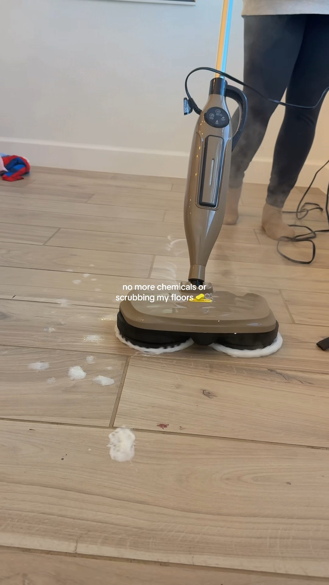 99.9% of germs & bacteria gone without any of the scrubbing or heavy lifting 🦠🧽🫧

This rotating steam mop does all the scrubbing for me and easily lifts all those dried on messes. this is a great non-toxic
cleaning option especially for homes with kids & pets. And the fact that you can turn it into a handheld steamer to clean grout, windows, glass, or even upholstery is a game changer
#steamcleaning
#nontoxiccleaning #mop #floorcleaning #steammop #Cleaning #deepcleaning

#LTKHome #LTKdayinmylife #LTKmomlife