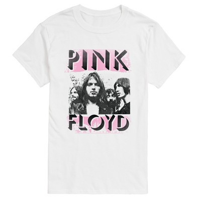 Men's Pink Floyd Band Pink Logo Short Sleeve Graphic T-Shirt - White - 1X Big and Tall | Target