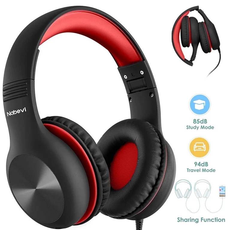 Comvin Kids Headphones with Cord, Foldable Toddler Headphones for Kids for School Boys Girls | Walmart (US)
