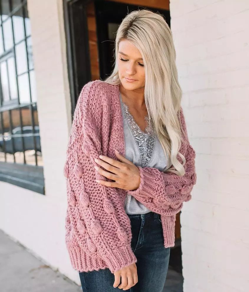 Hyfve Bobble Sleeve Cardigan Sweater | Buckle