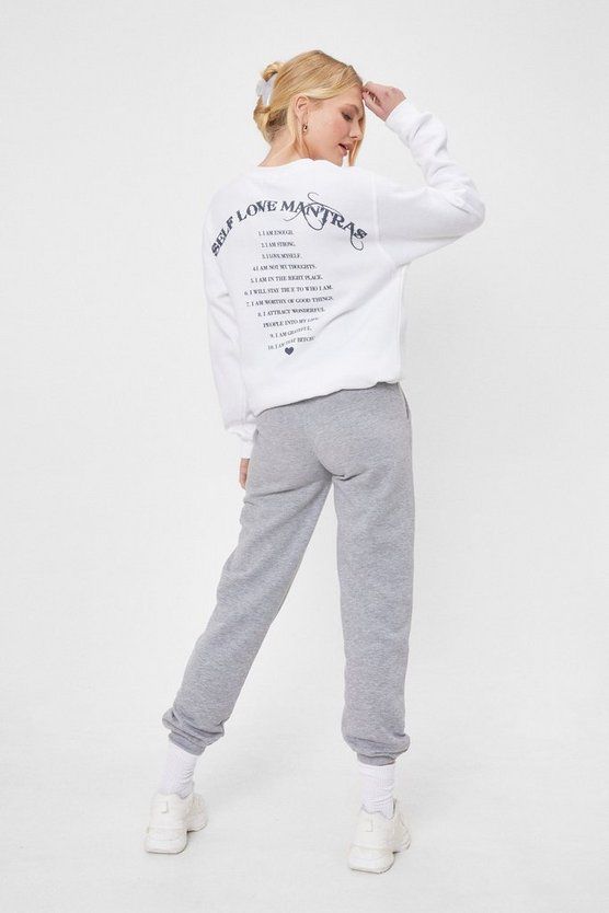 Self Love Oversized Graphic Sweatshirt | NastyGal (US & CA)