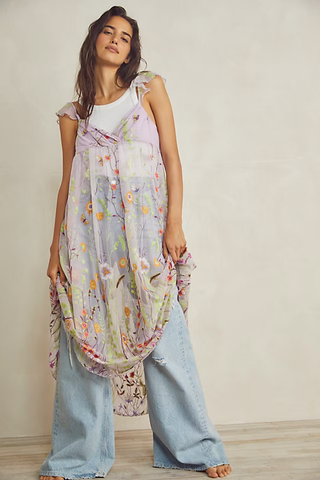 Daphne Embroidered Slip | Free People (Global - UK&FR Excluded)