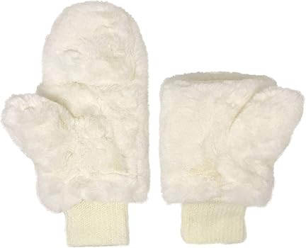 CC Soft Faux Fur Fuzzy Lined Flip Up Down Top Fingerless Mitten Gloves | Amazon (US)