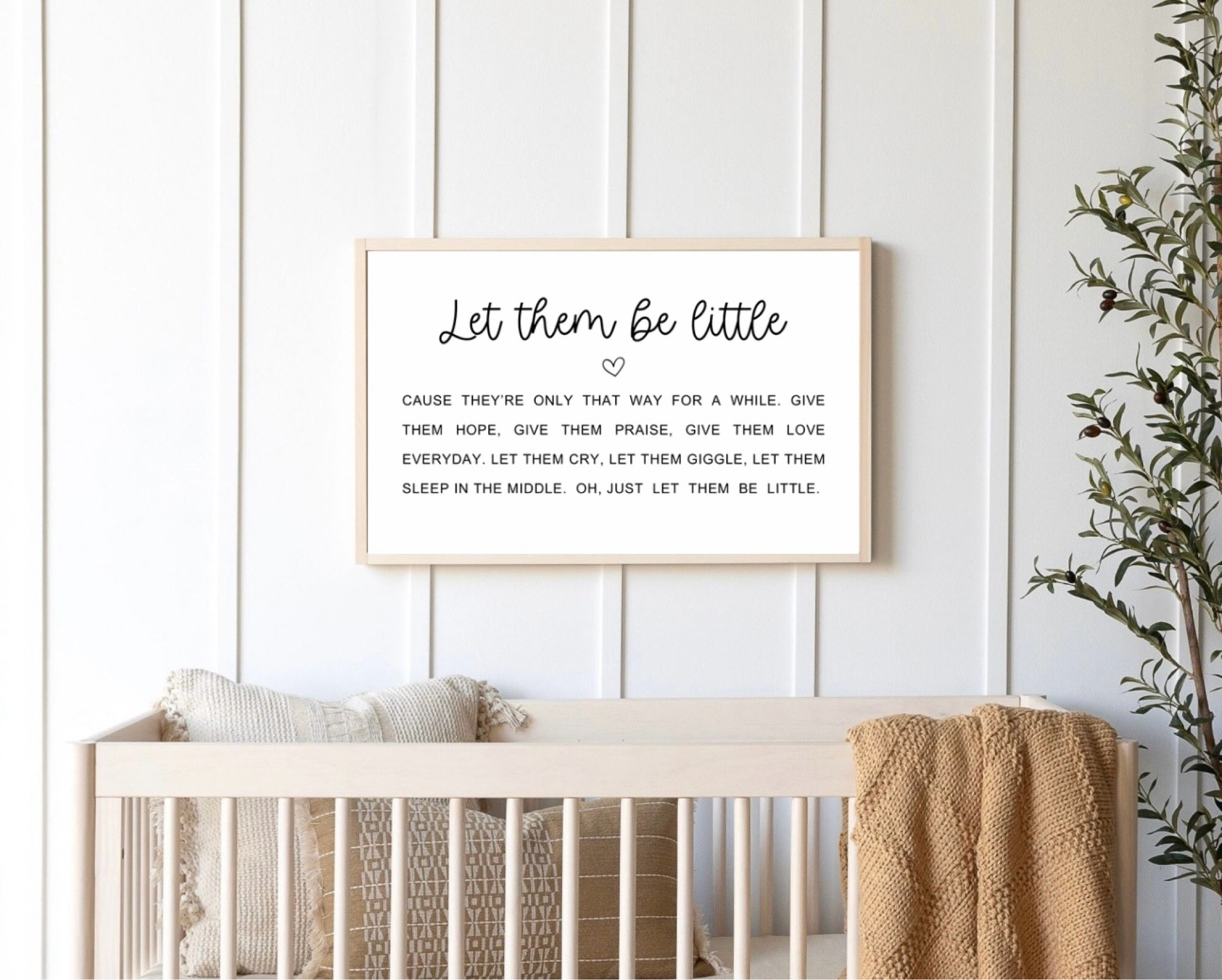 Nursery Sign “Let Them Be Little” Decor on Etsy

#LTKHome #LTKSaleAlert #LTKBaby