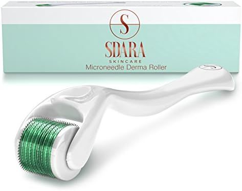 Sdara Skincare Derma Roller for Face - 0.25 mm Microneedling Roller with 540 Titanium ﻿Micro Needles | Amazon (US)