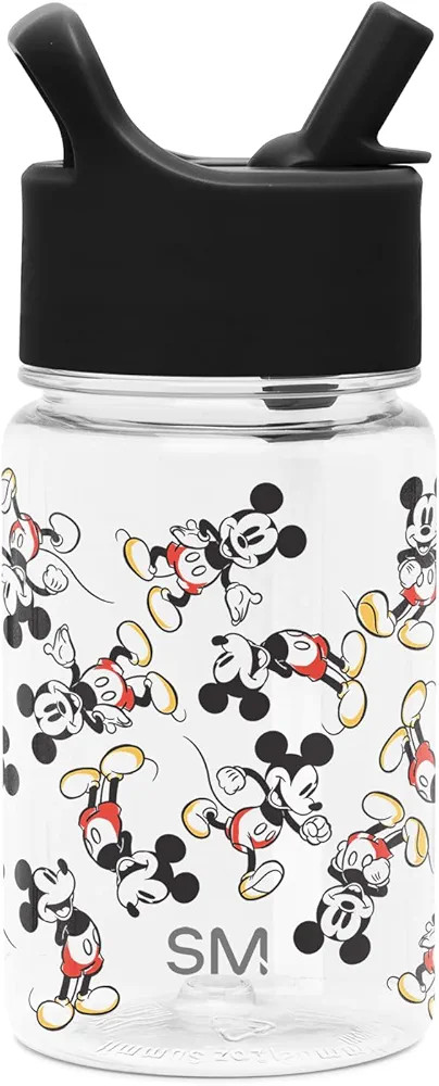Simple Modern Disney Mickey Mouse Kids Water Bottle Plastic BPA-Free Tritan Cup with Leak Proof S... | Amazon (US)