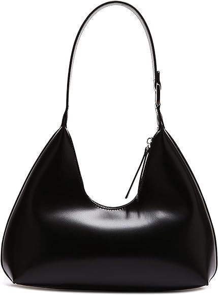 NahiAoo Shoulder Bag for Women Small Black White Shoulder Purse Hobo Bag Trendy Purse 2023 | Amazon (UK)