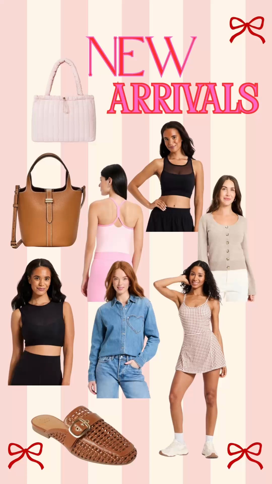 New arrivals! 

#target 
#spring 
#bag 
#accessories 
#denim 
#gingham
#workout 
#travel 
#sweater 


#LTKFindsUnder50 #LTKActive #LTKmomlife