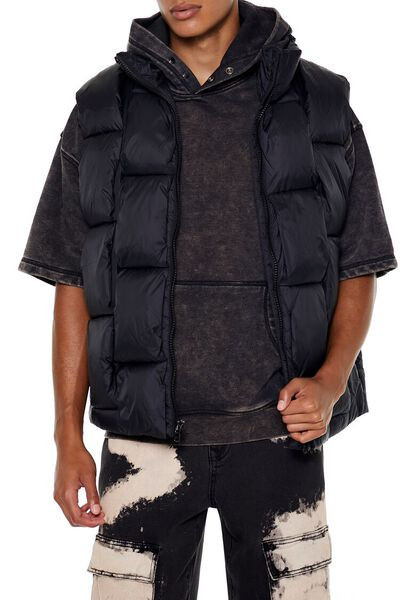 Quilted Zip-Up Puffer Vest | Forever 21