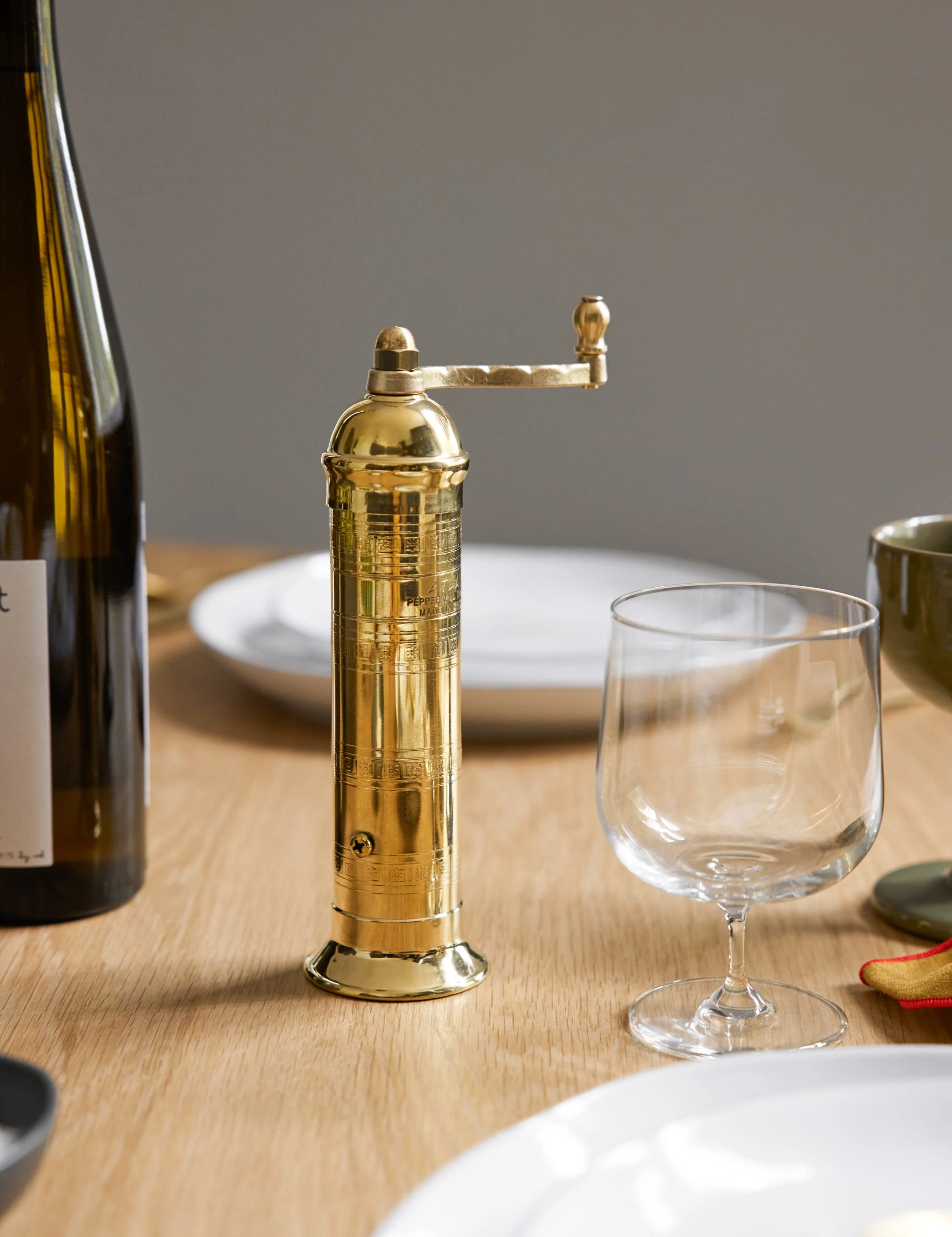 Atlas Brass Pepper Mill | Lulu and Georgia 