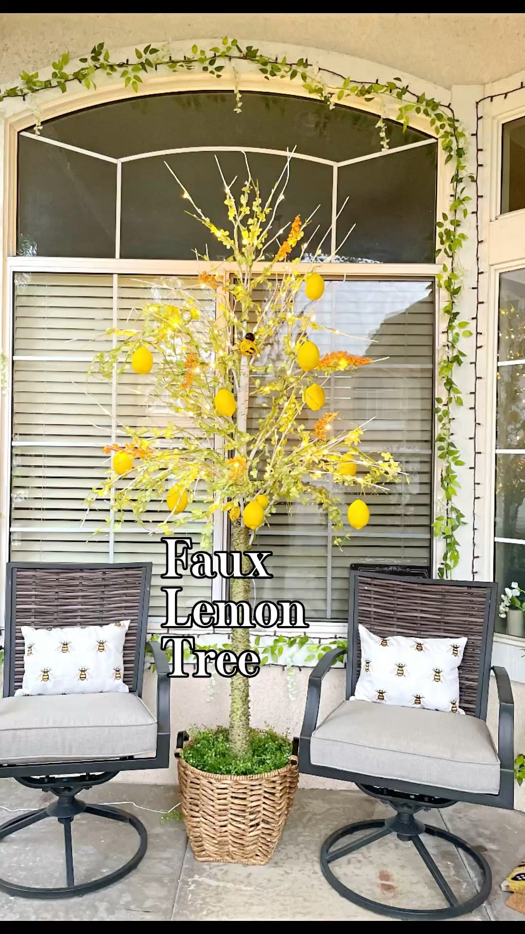 Don’t buy seasonal trees; do this instead! I stopped buying seasonal trees once I learned I can create them myself with my existing ones. Here I’m creating a lemon tree for my front porch: 
These lemon ornaments (diy) were the finishing touch. 

Faux trees, home decor, spring decor, summer decor, DIY tree, lemon tree, lemon decor, front porch ideas 

#LTKvlog #LTKHome #LTKSeasonal