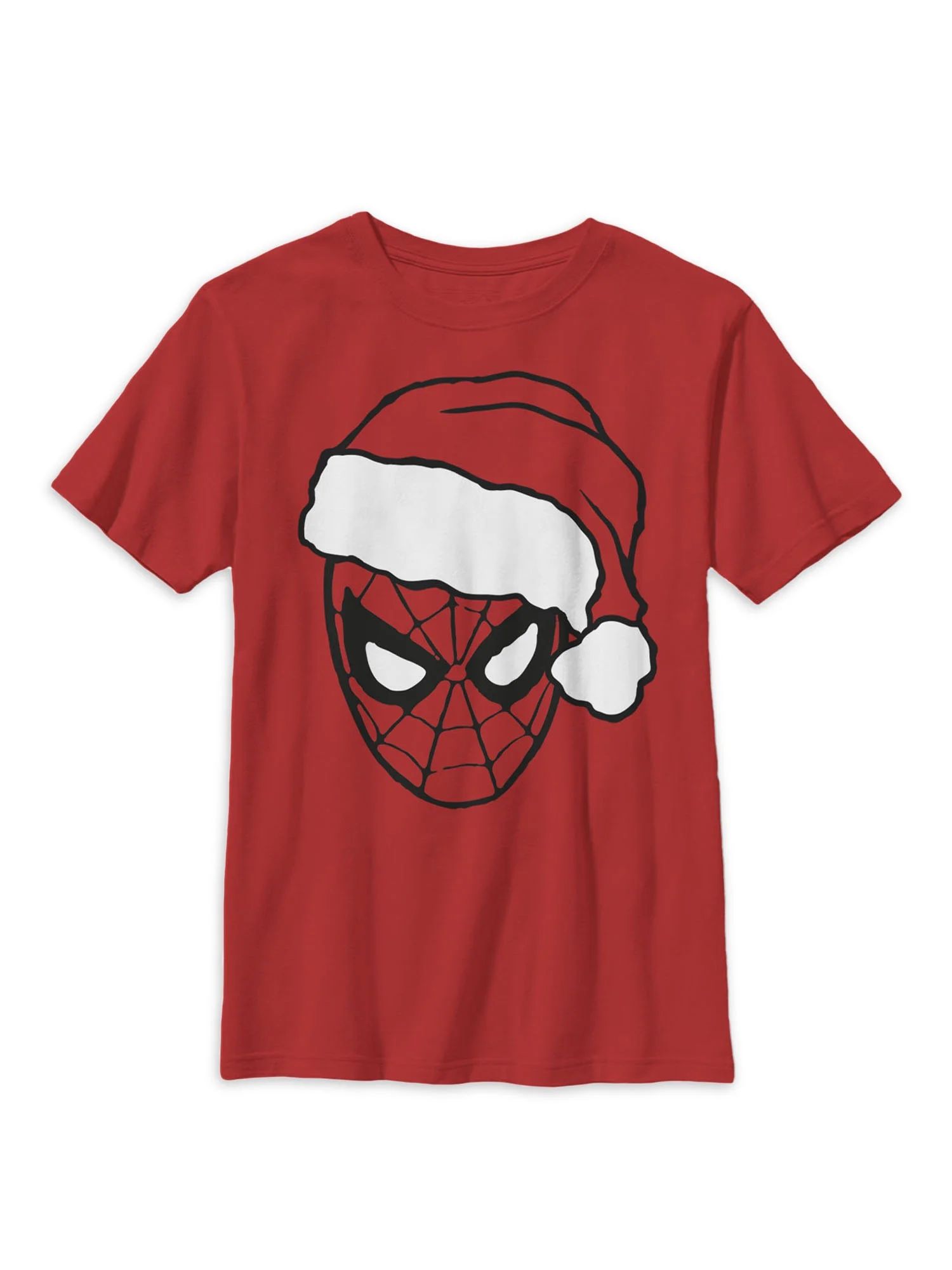 Spiderman Boys Holiday Graphic Crew Neck T-shirt, Size 4-18 | Walmart (US)