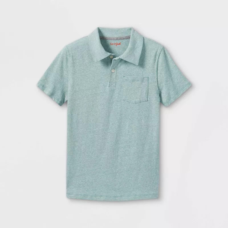 Boys' Knit Polo Short Sleeve Shirt - Cat & Jack™ | Target