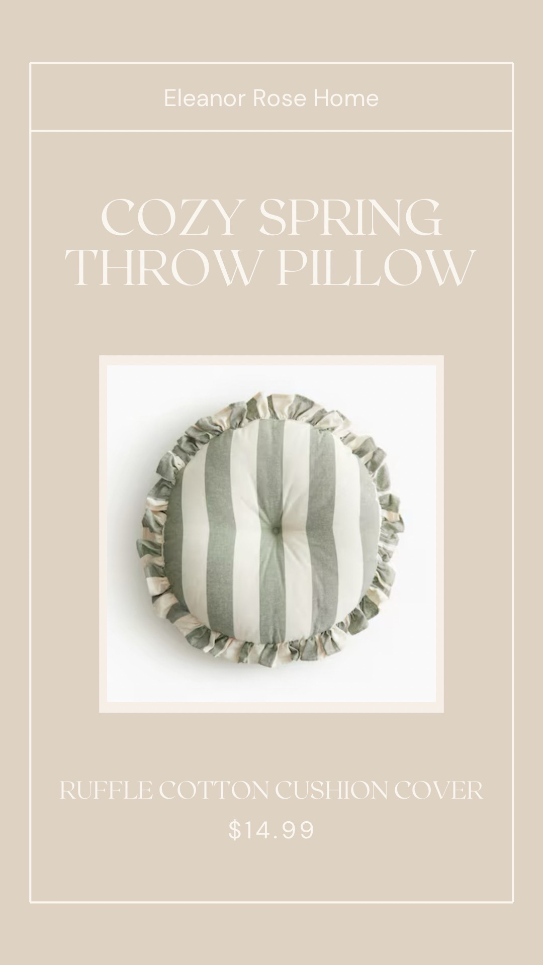 Cozy spring throw pillow.

#LTKFindsUnder50 #LTKHome