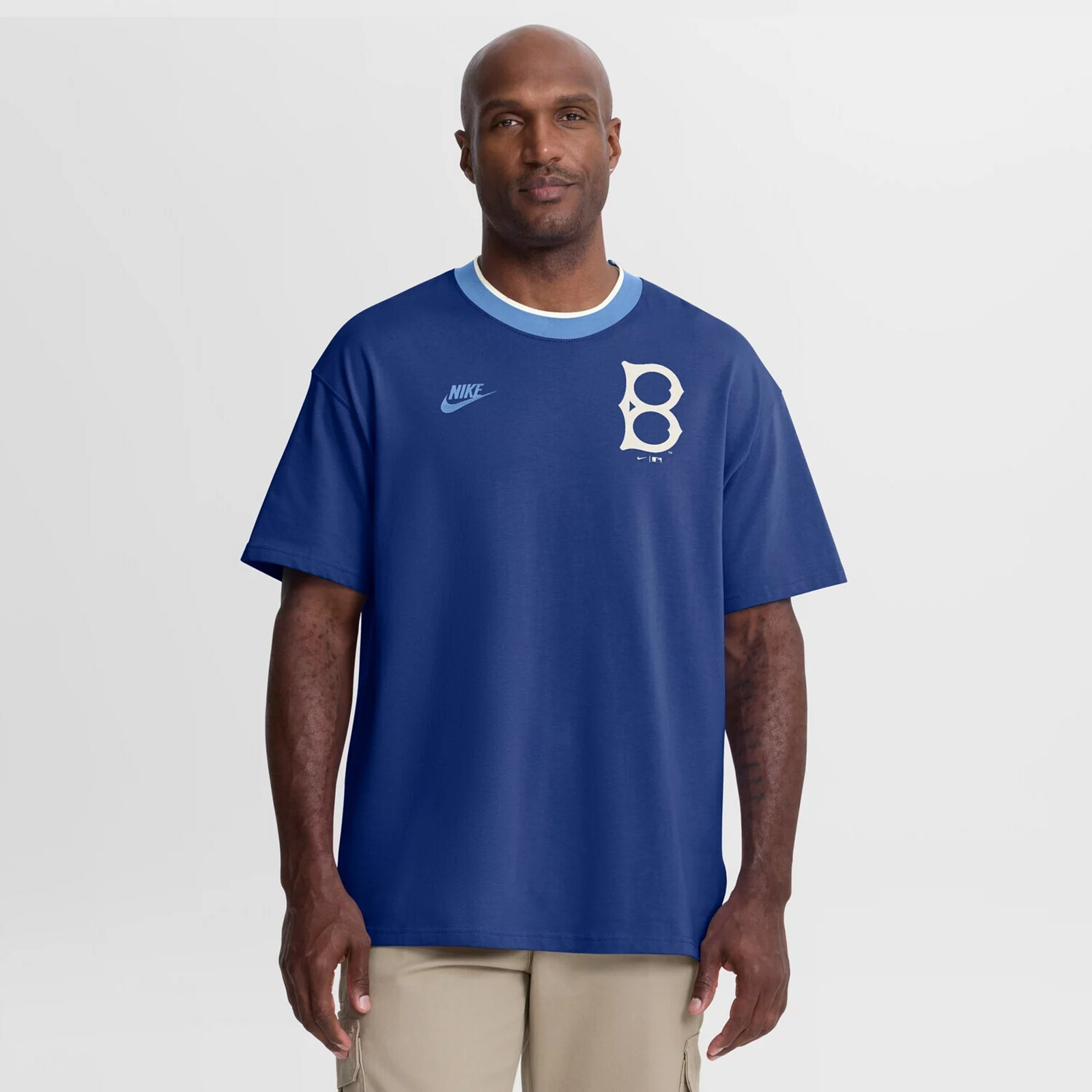 Men's Nike Royal Brooklyn Dodgers Cooperstown Collection Ringer T-Shirt, Size: XXL, Nfl Blue | Kohl's