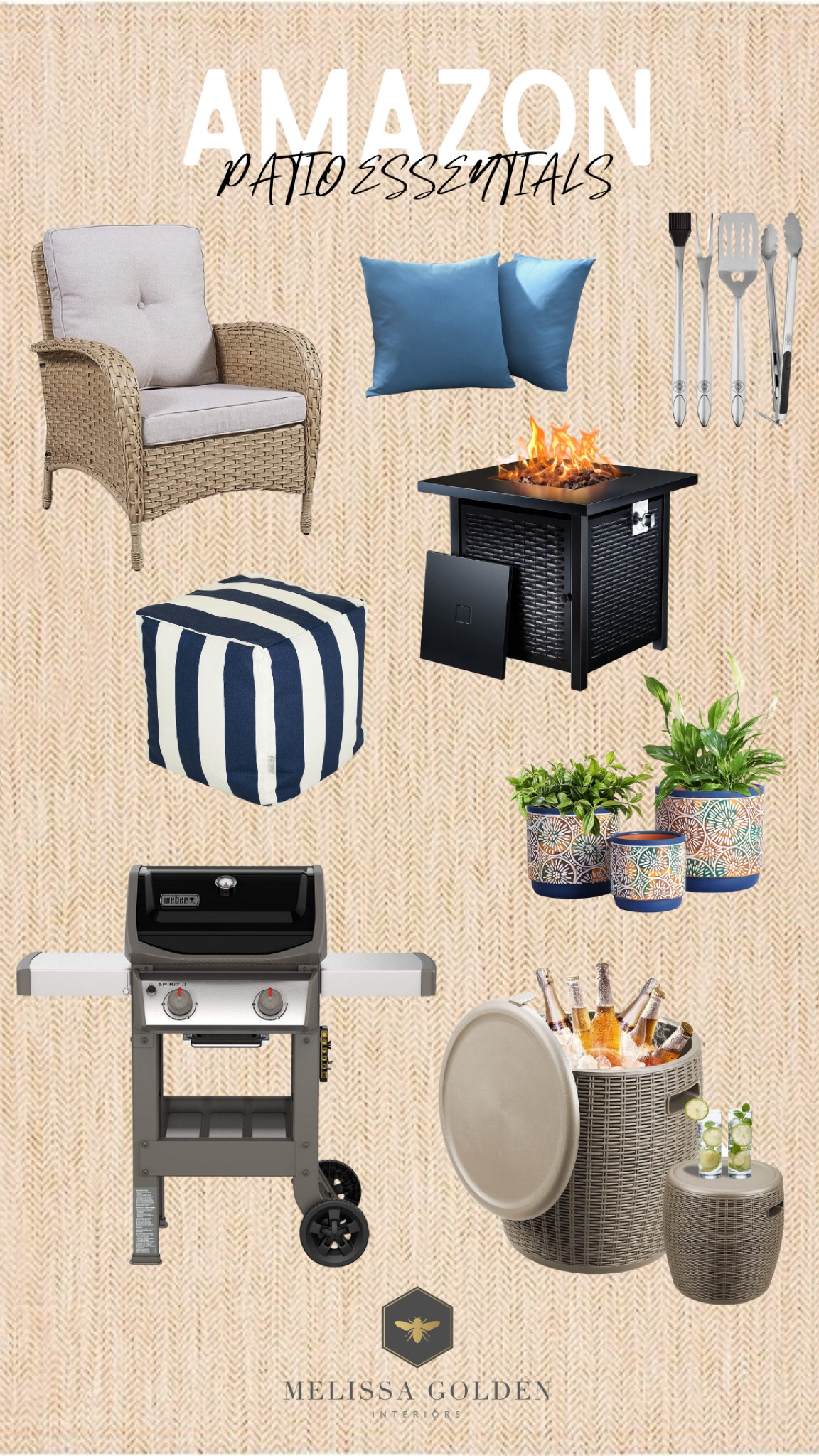 Enjoy your summer with these outdoor essentials from Amazon! These items can transform your outdoor setup to the perfect entertaining space ☀️

#outdoor #patio #outdooressentials #amazon #amazonfinds #moodboard #design #moodboardaesthetic #style #interiordesign #amazonhome #outdoordecor #outdoordesign #melissagoldeninteriors

#LTKhome #LTKSeasonal #LTKFind