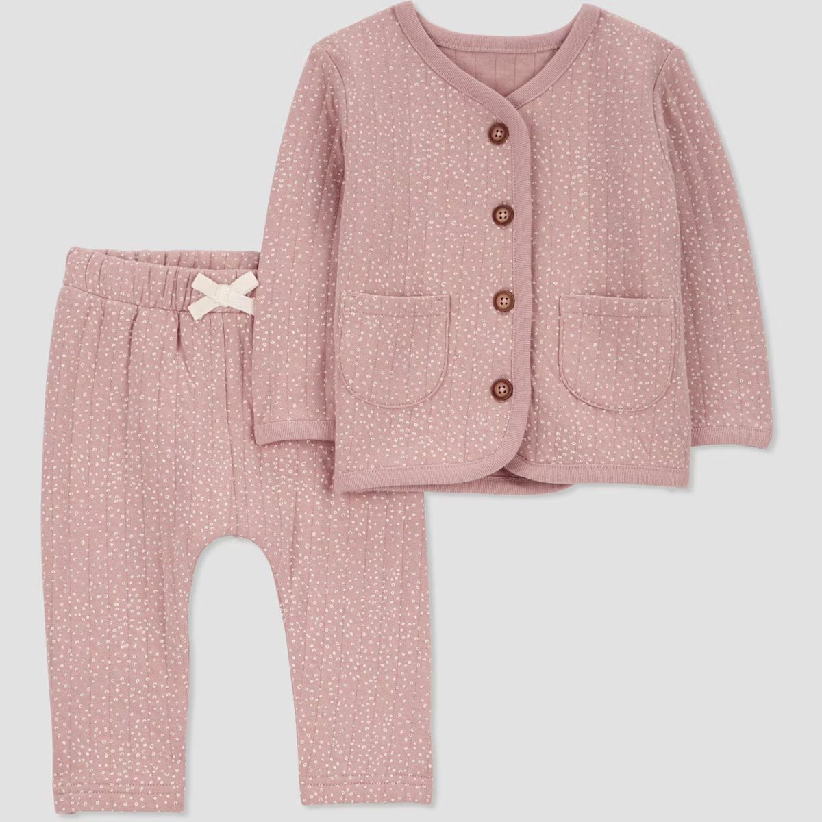 Carter's Just One You® Baby Girls' 2pc Quilted Coordinate Set - Pink | Target