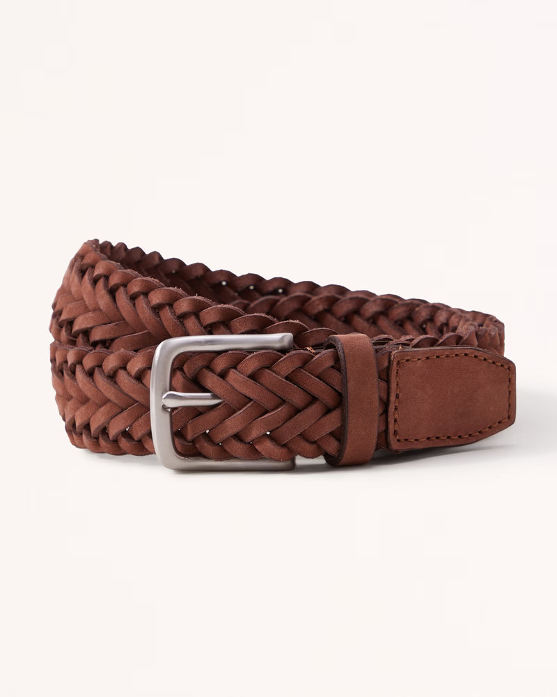 Men's Braided Leather Belt | Men's Accessories | Abercrombie.com | Abercrombie & Fitch (US)