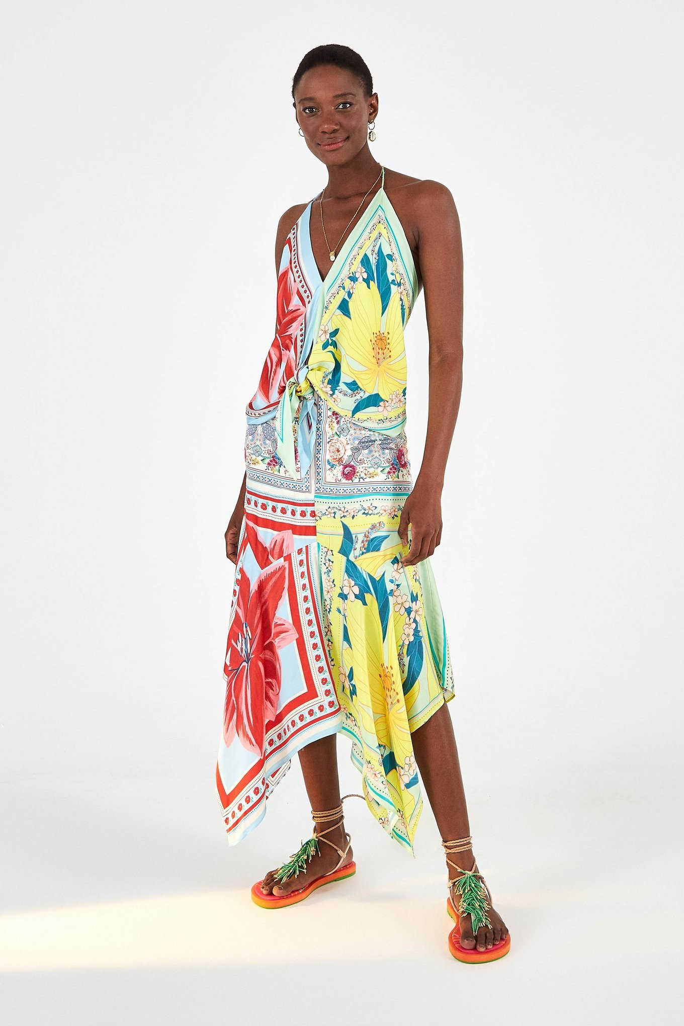 farm rio azalea mix midi skirt | FarmRio (US)