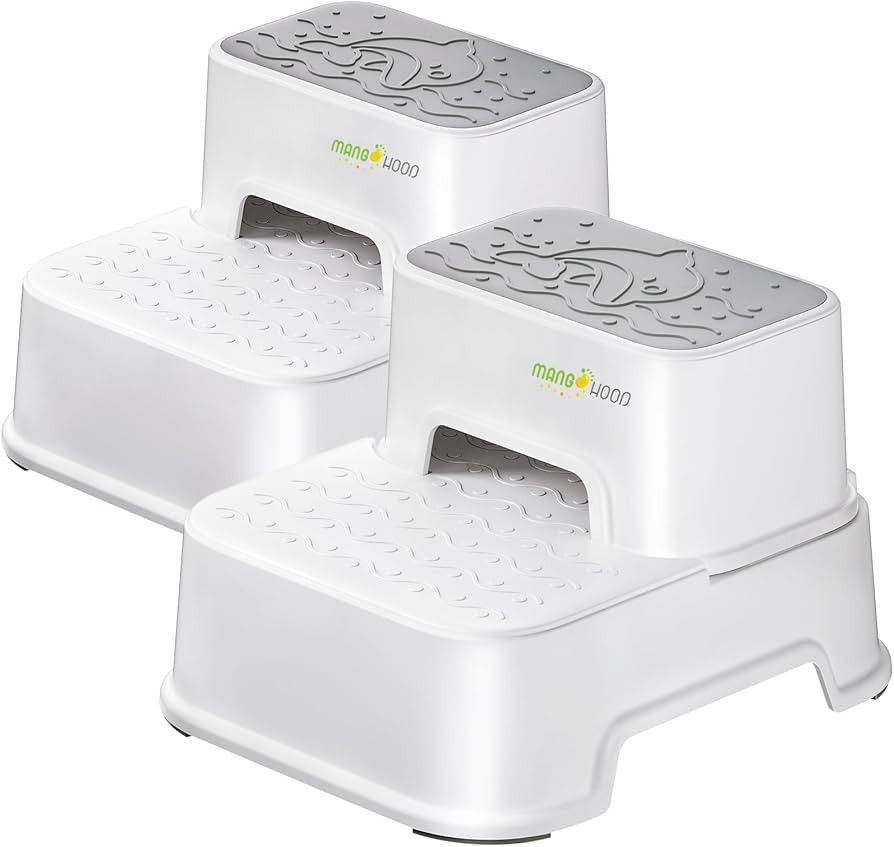 Two Step Stool for Kids, Double up Baby Child Toddler Stepping Stool for Potty Training,Bathroom ... | Amazon (US)
