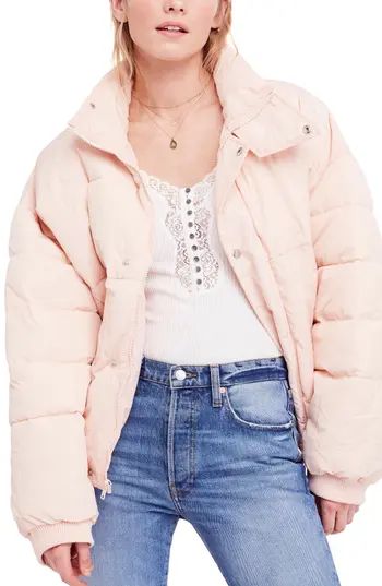 Women's Free People Cold Rush Puffer Jacket, Size X-Small - Pink | Nordstrom