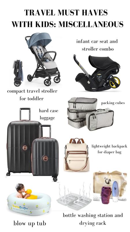 Travel must haves with kids : miscellaneous 