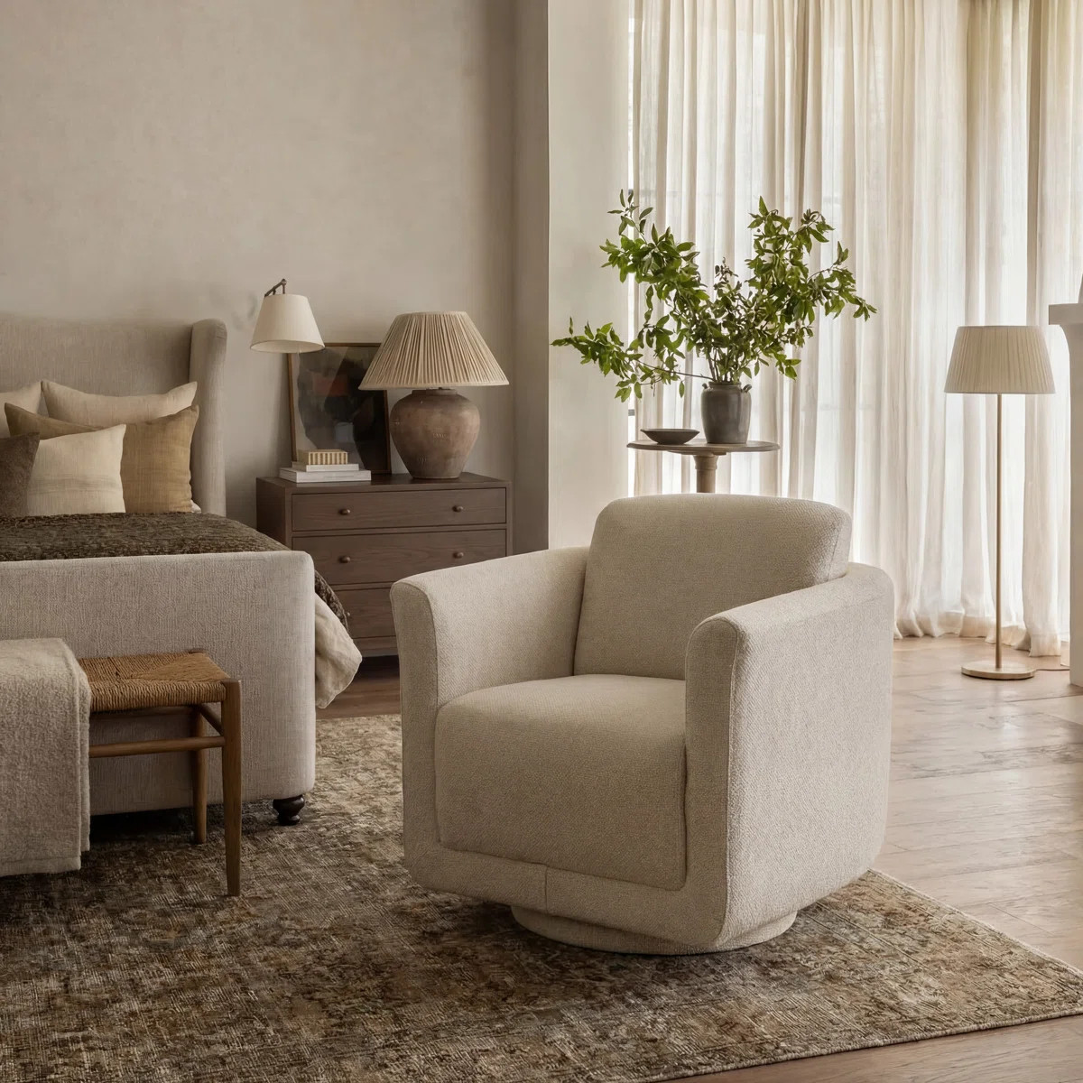 Joie Upholstered Swivel Chair | Wayfair North America