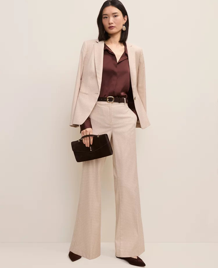 The Jayne Trouser in Houndstooth | Ann Taylor