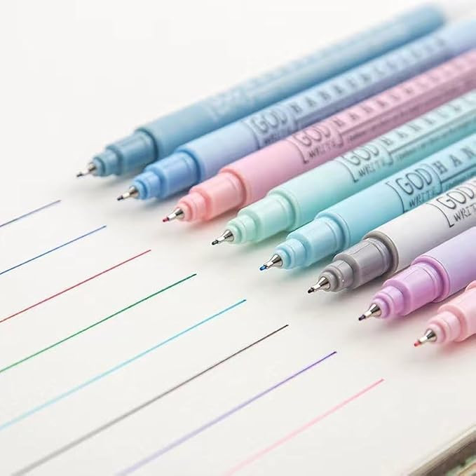 Colored Fineliner Pens, 0.38mm Fine Tip Pens, 8 Colors Fine Point Pen, Bible Journaling Planner M... | Amazon (US)