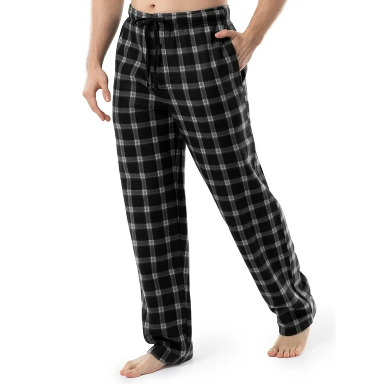 Fruit of the Loom Men's Plaid Fleece Pajama Pant 2-Pack Bundle | Walmart (US)
