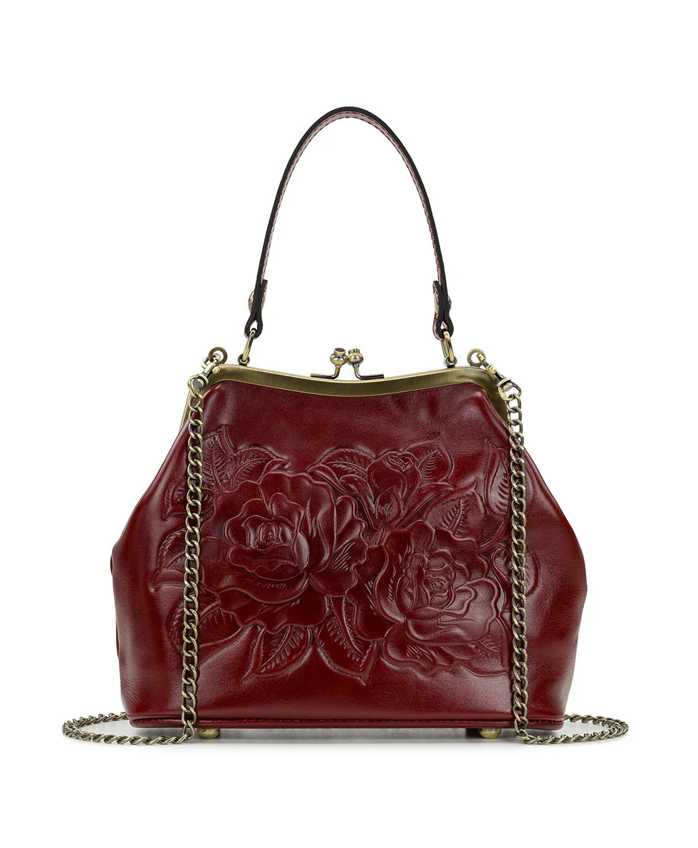 Laureana Frame - Vintage Vegetable Tanned Rose Tooled | Patricia Nash Designs