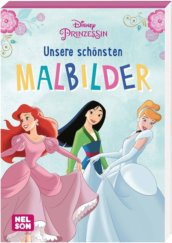 Disney Prinzessin: Unsere schönsten Malbilder: Mehr als 60 Ausmalmotive | Malblock für Kinder a... | Amazon (DE)