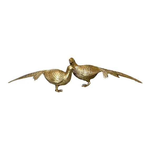 Vintage Pair of Brass Pheasants Hollywood Regency - Etsy | Etsy (US)