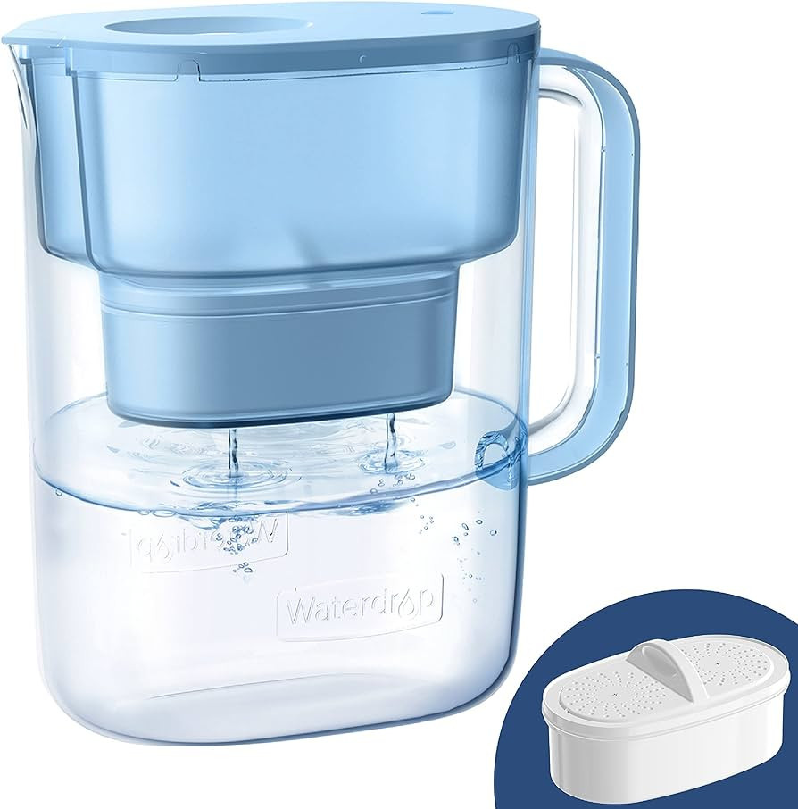 Waterdrop 200-Gallon Long-Life Lucid 10-Cup Water Filter Pitcher, NSF Certified, 5X Times Lifetim... | Amazon (US)