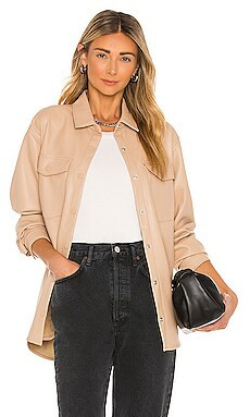 Frida Vegan Leather Shirt
                    
                    Bardot | Revolve Clothing (Global)