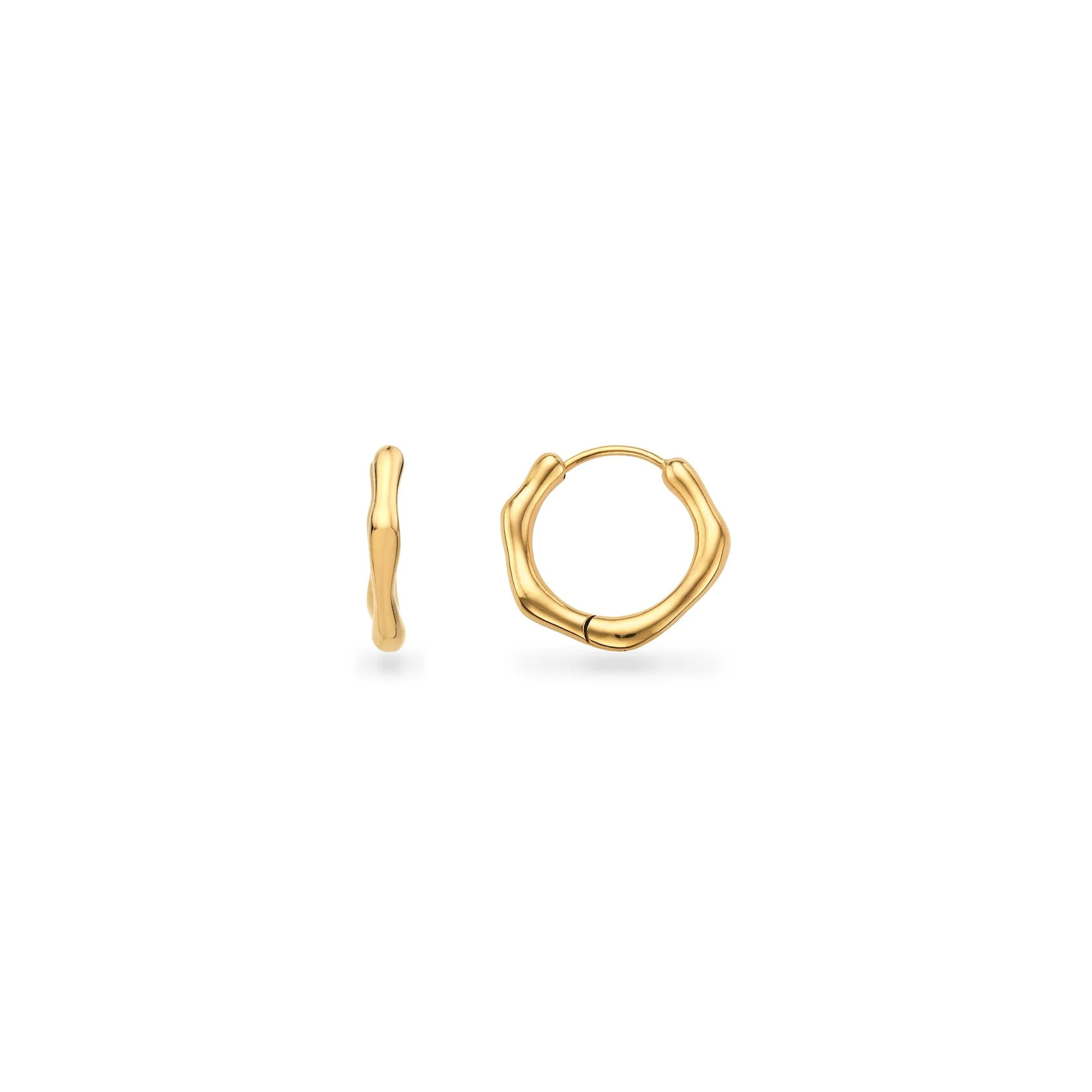 Molten Hoop Earrings (Gold) | Abbott Lyon
