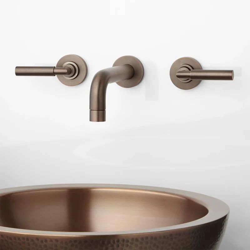 Triton Wall-Mounted Bathroom Faucet with Lever Handles | Wayfair North America