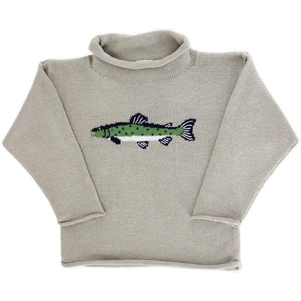 Roll Neck Sweater - Trout on Stone | The Bailey Boys