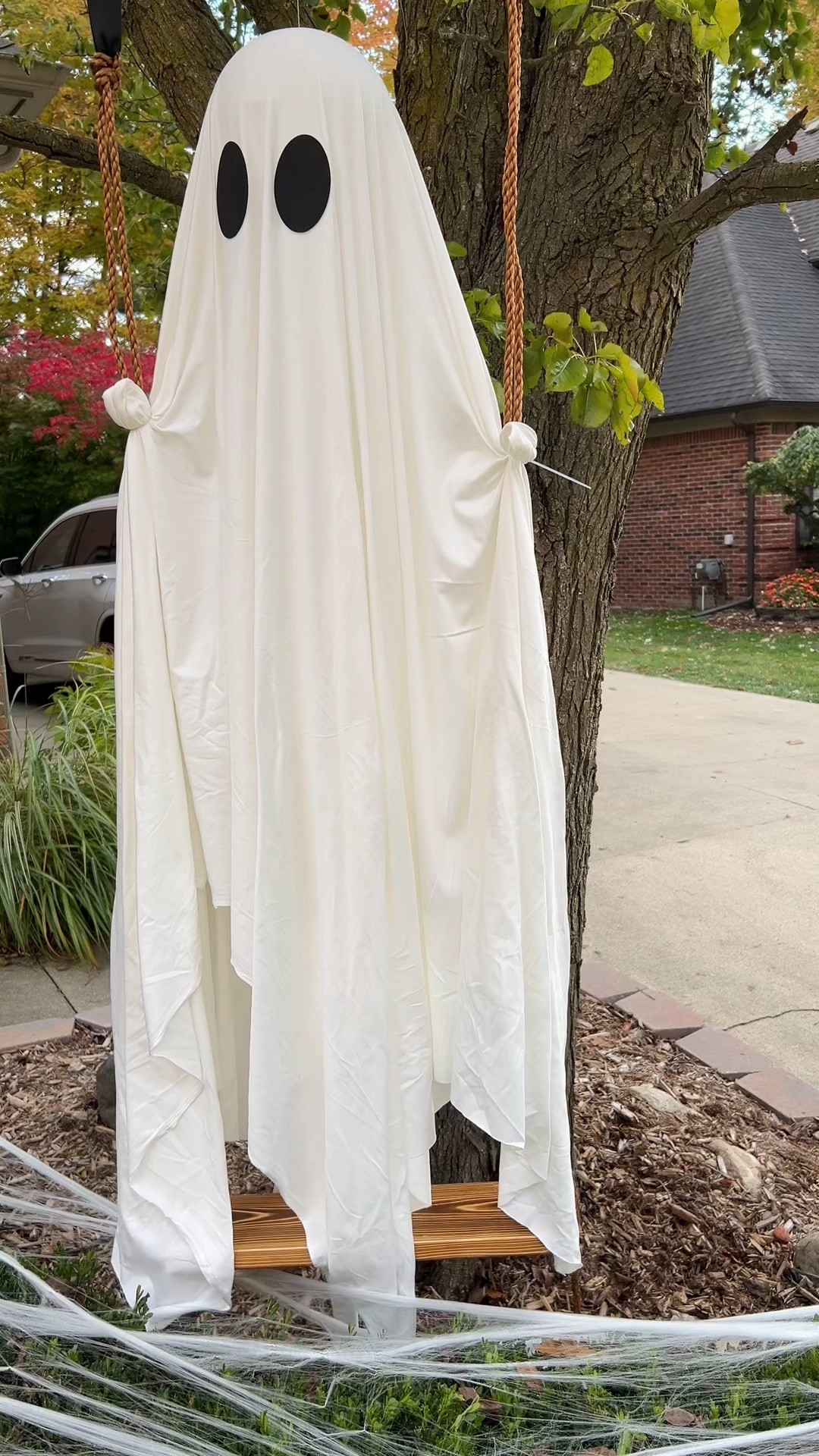 The most magical Halloween outdoor decor find and my yard is never going to be the same 🎃 This glowing ghost that swings from a tree is everything — spooky, whimsical, and absolutely stunning when it lights up at night. It is the kind of outdoor Halloween decoration that stops people in their tracks and has the whole neighborhood talking.

#LTKHome #LTKSaleAlert #LTKSeasonal