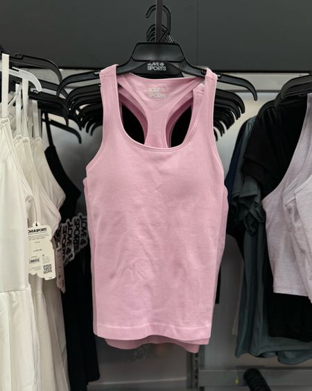 The cutest pink ribbed, seamless activewear tank from Walmart! A solid 🍋 pink milkshake look-for less, imo! 

#LTKxWalmart #LTKActive