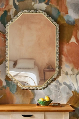 Avril Capiz Shell Wall Mirror | Anthropologie (US)