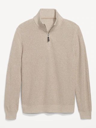 Quarter-Zip Mock-Neck Sweater for Men | Old Navy (US)