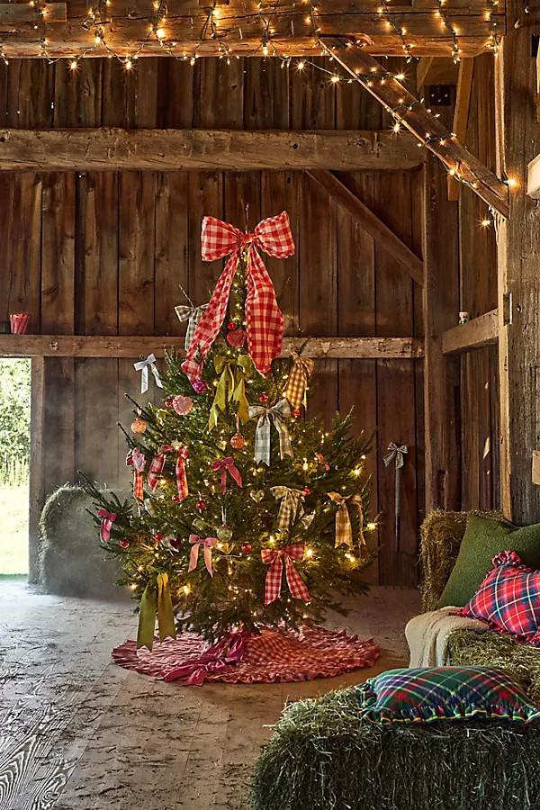 Gingham Bow Tree Topper | Anthropologie (US)