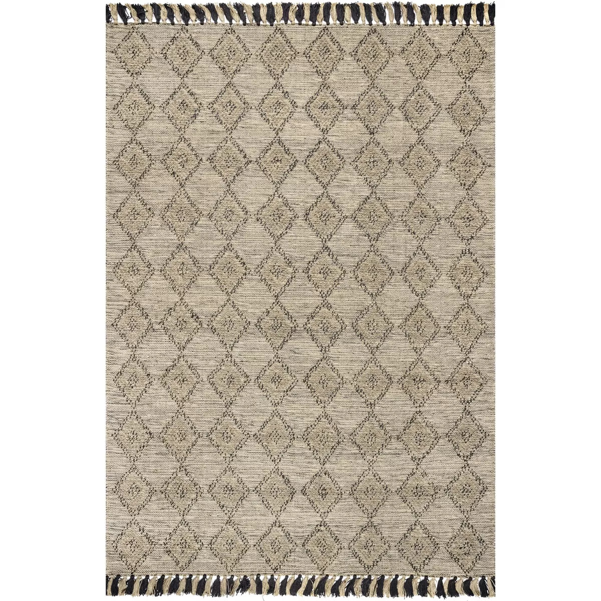 Nuloom Britta Textured Diamond Tassel Indoor Area Rug | Target