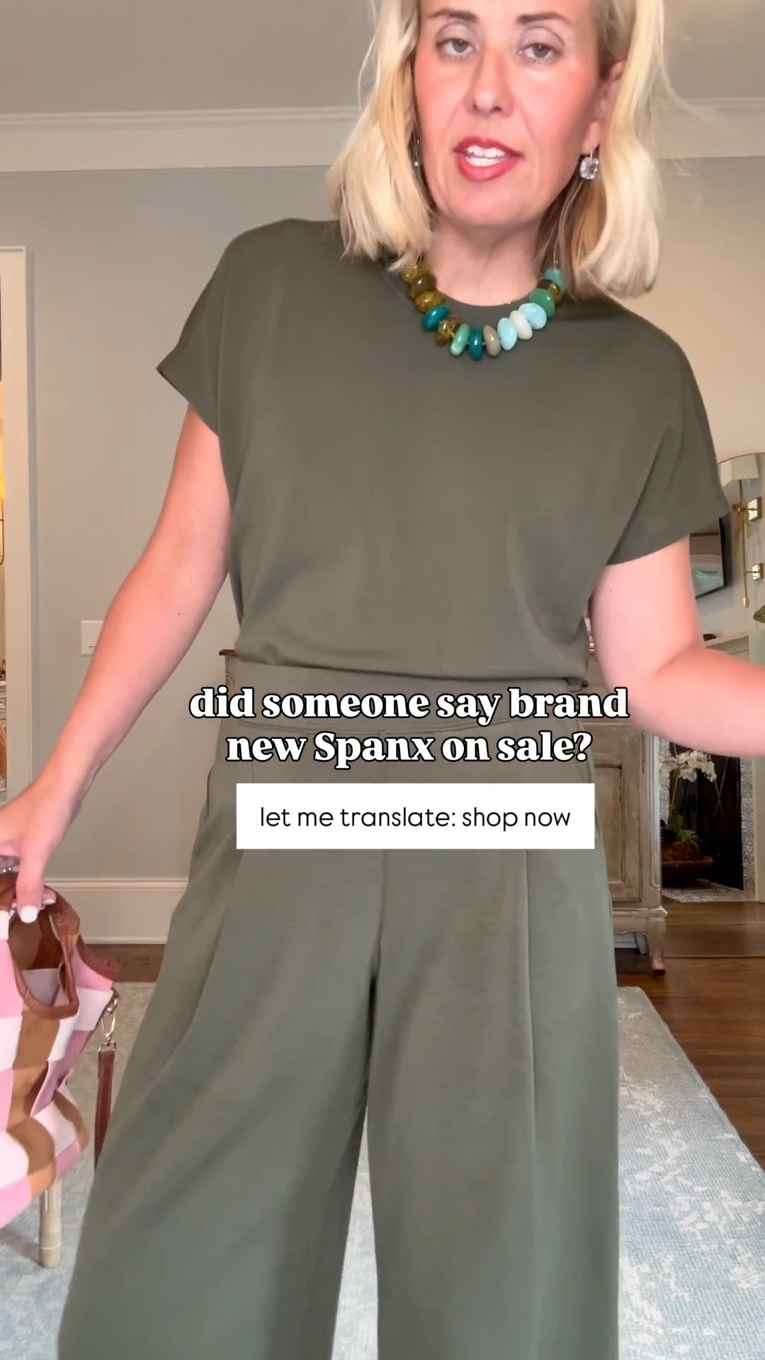 No matter what is on your agenda, Spanx Air Essentials will get you there! We are wearing these fabulous pieces ALL the ways. True comfort and stylish loungewear that just gets better and better. 

Code - LTK20 for 20% off full-priced styles sitewide in the LTK app

Sizing:
Draped Maxi Dress - xs
Draped Jumpsuit - small petite 
Draped Tee - xs
Draped Midi Skirt - small 
Crewneck Striped Top - xs 
Booty Boost Leggings - small 7/8
Air Essentials Tee - xs
Pleated Wide Leg Pants - small petite

@Spanx 
#spanxpartner

#LTKdayinmylife #LTKSeasonal #LTKOver40