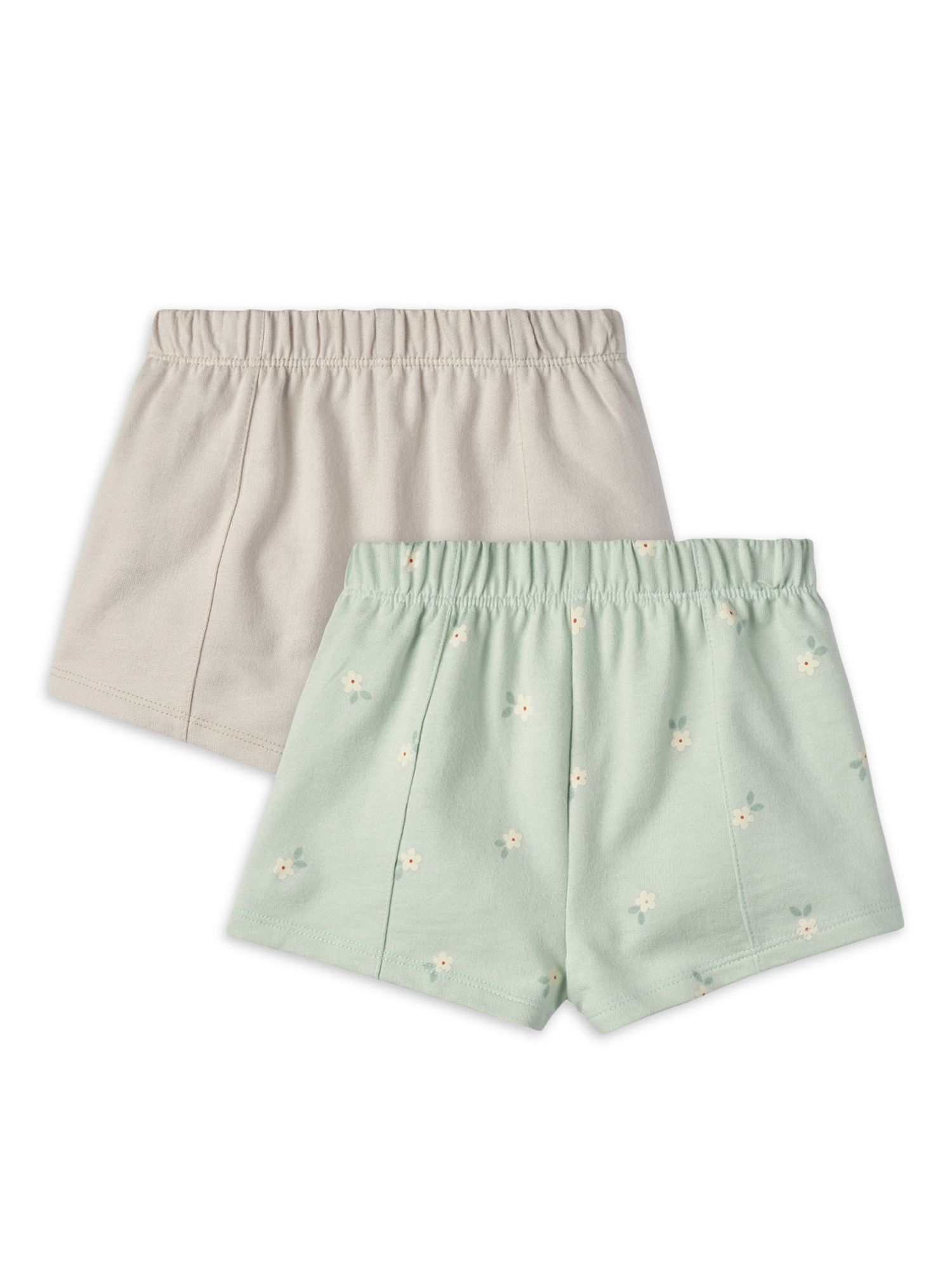 Modern Moments by Gerber Toddler Girl Peached French Terry Shorts, 2-Pack, Sizes 12M-5T | Walmart (US)