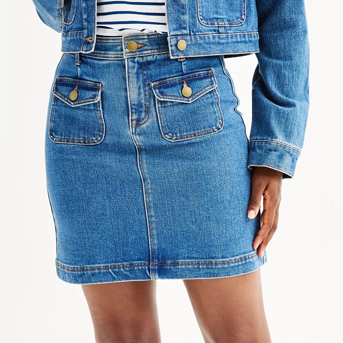 Women's Draper James 2-Pocket Denim Skirt | Kohl's