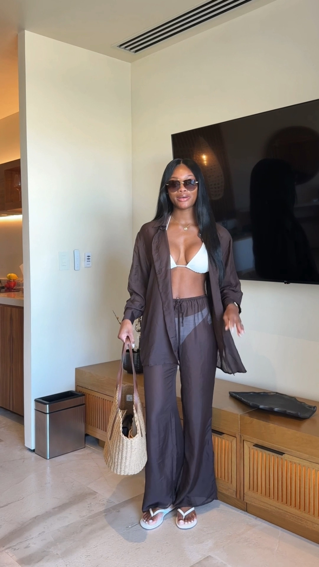 Pool day look in Cabo 🤎

#LTKFestival #LTKTravel #LTKSwim