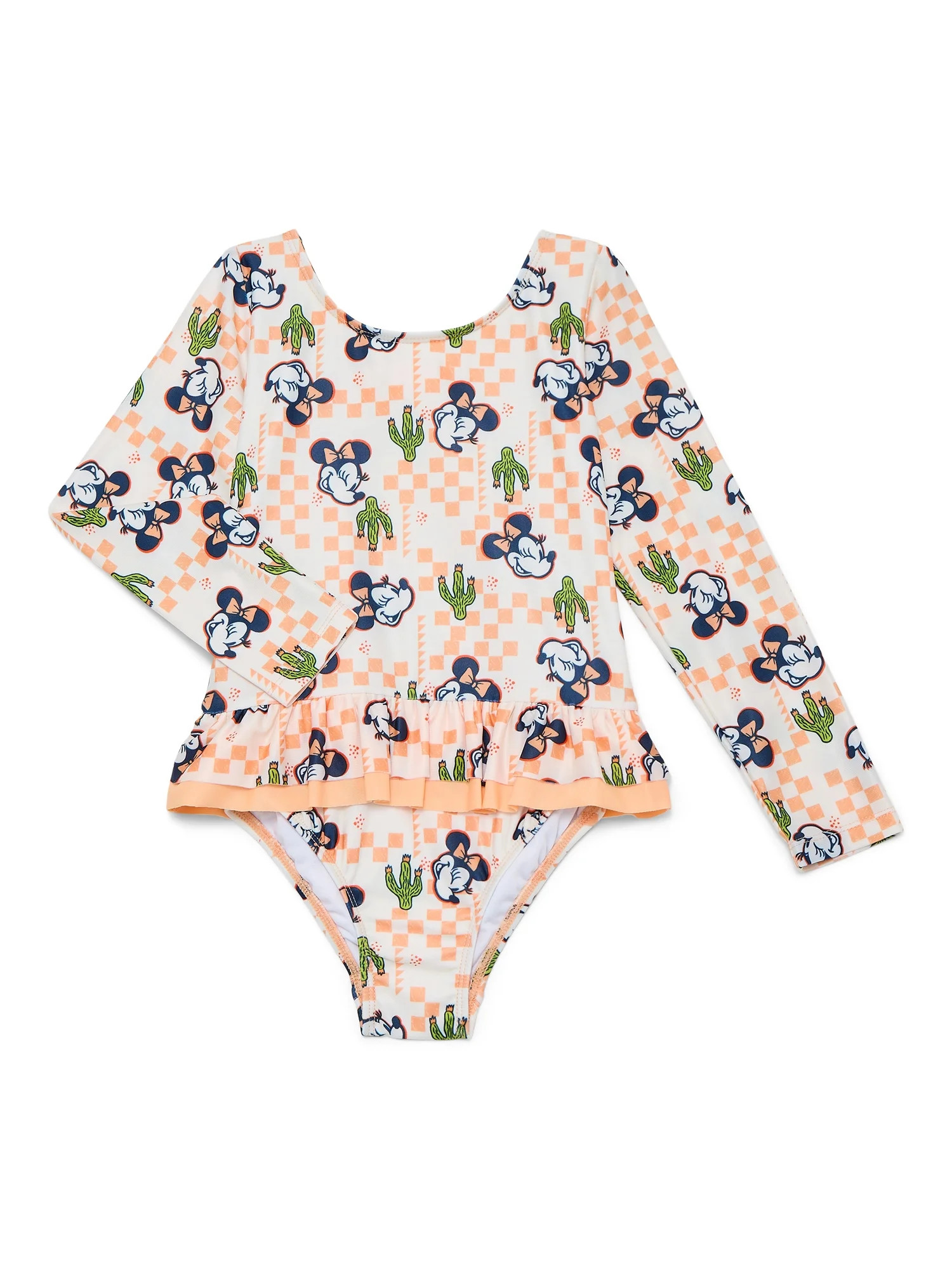 Character Toddler Girl Rash Guard One- Piece Swimsuit, Sizes 12M-5T | Walmart (US)